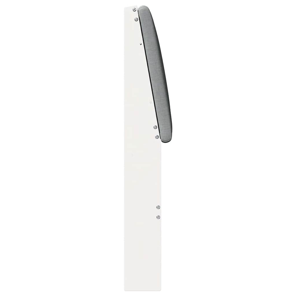 Testiera imbottita Grigio chiaro 135 cm Pino massello