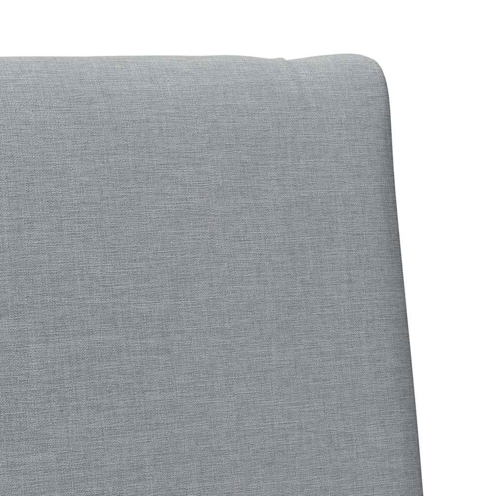 Testiera imbottita Grigio chiaro 100 cm Pino massello