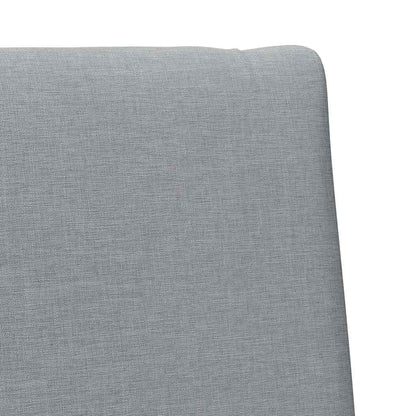 Testiera imbottita Grigio chiaro 100 cm Pino massello
