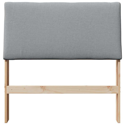 Testiera imbottita Grigio chiaro 100 cm Pino massello