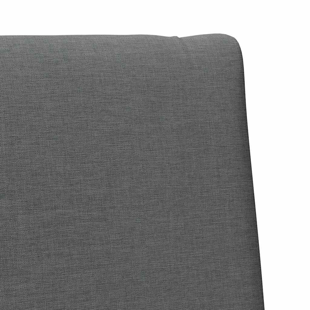 Testiera imbottita Grigio scuro 100 cm Pino massello