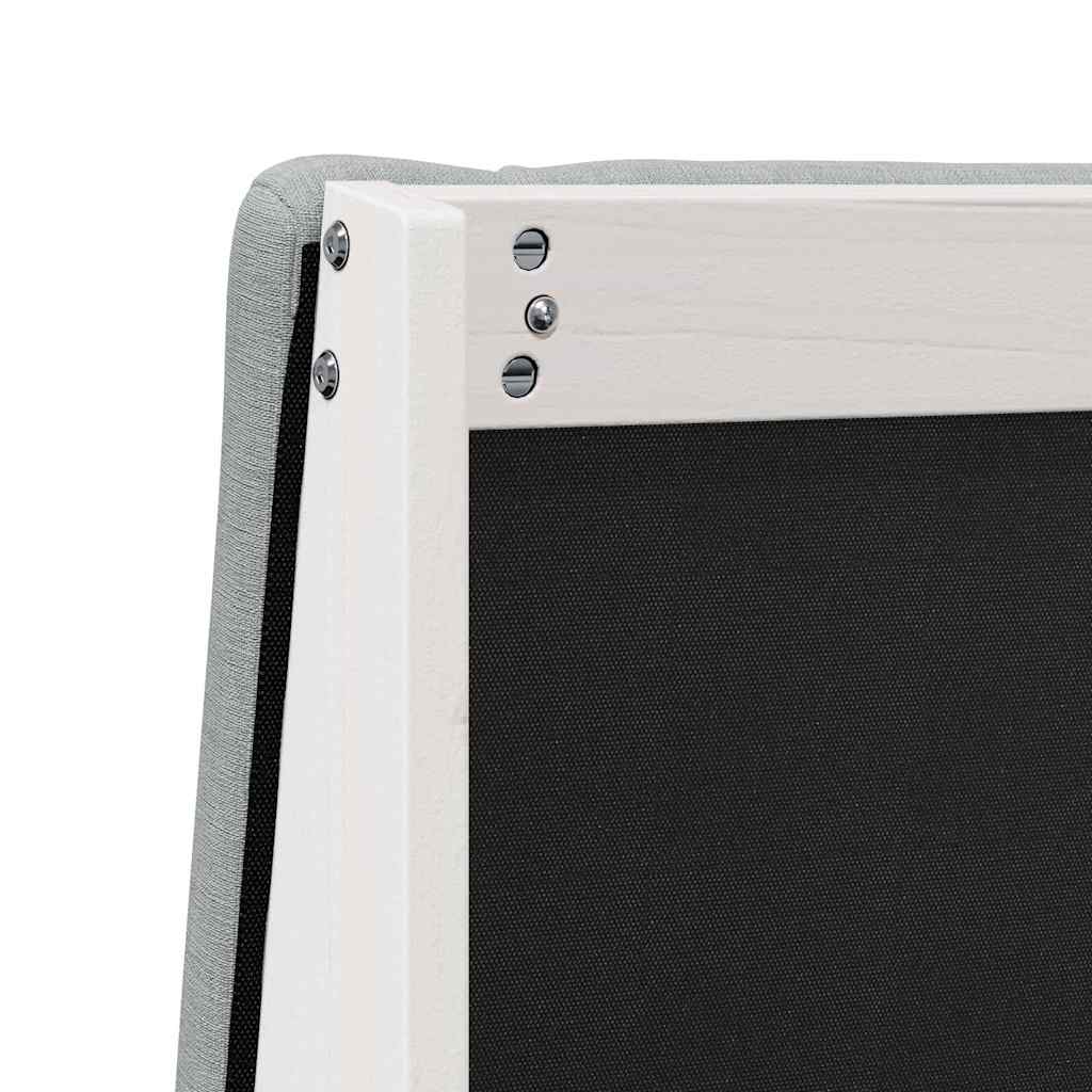 Testiera imbottita Grigio chiaro 100 cm Pino massello