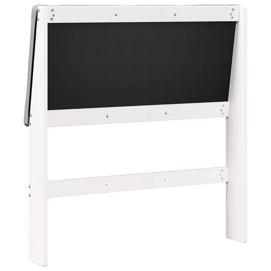 Testiera imbottita Grigio chiaro 100 cm Pino massello