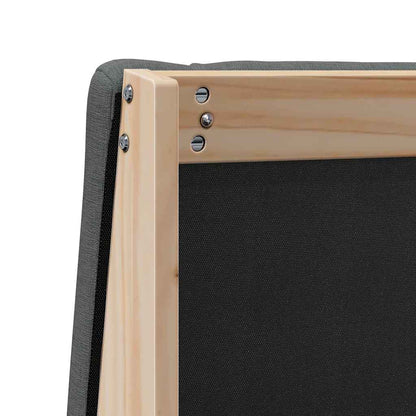 Testiera imbottita Grigio scuro 80 cm Pino massello