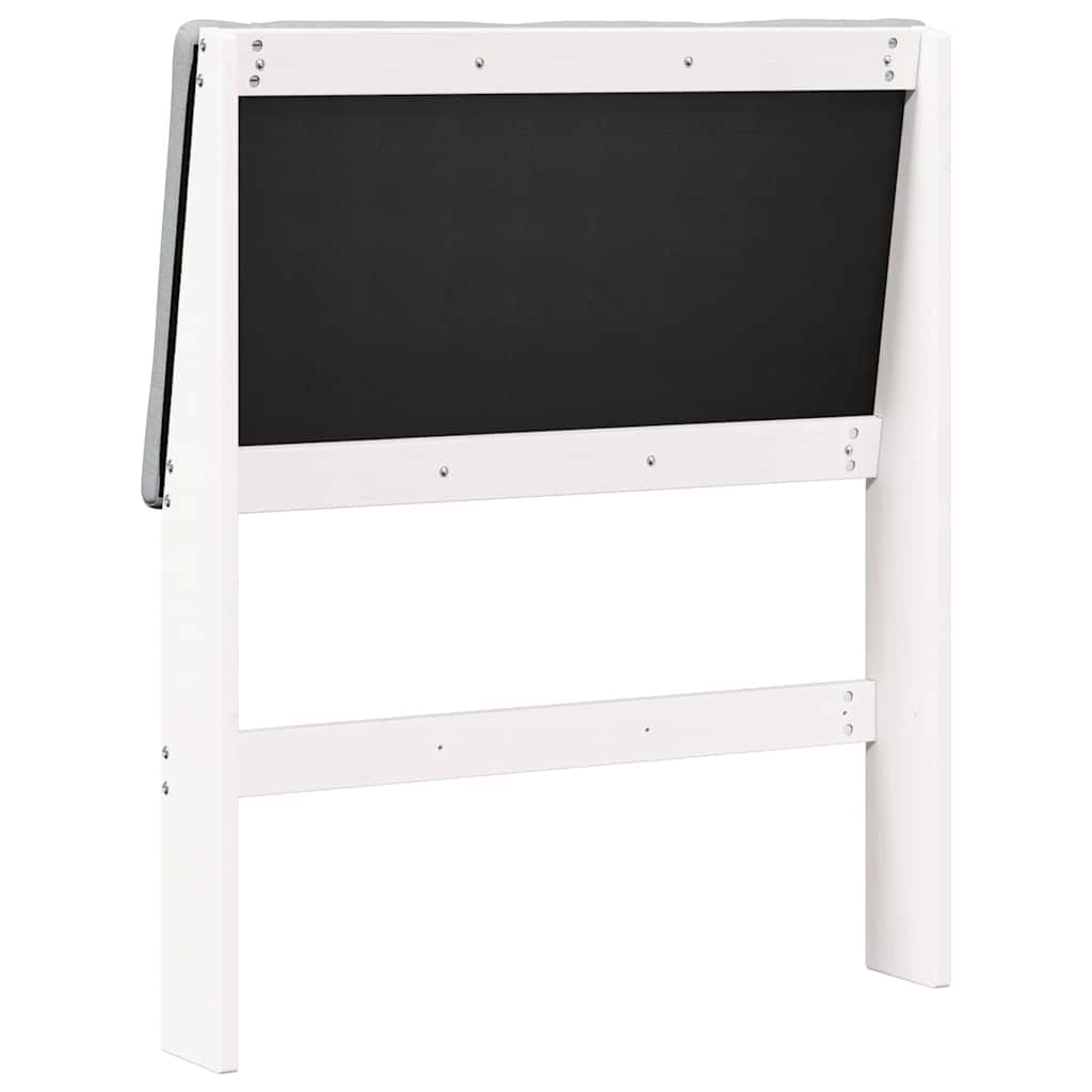 Testiera imbottita Grigio chiaro 80 cm Pino massello