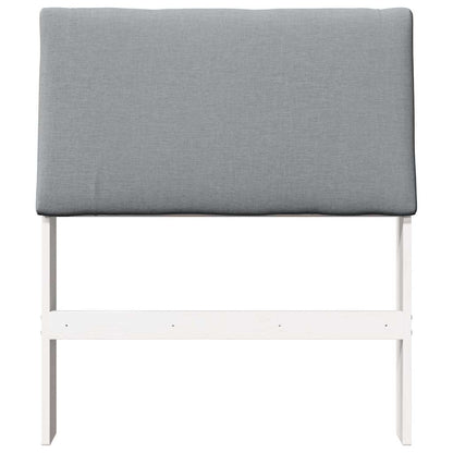 Testiera imbottita Grigio chiaro 80 cm Pino massello