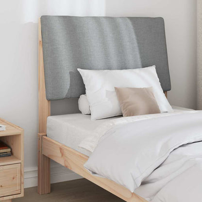 Testiera imbottita Grigio chiaro 75 cm Pino massello