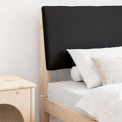 Testiera imbottita Nero 75 cm Pino massello