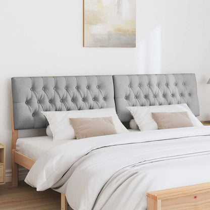 Testiera imbottita Grigio chiaro 200 cm Pino massello