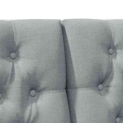 Testiera imbottita Grigio chiaro 200 cm Pino massello