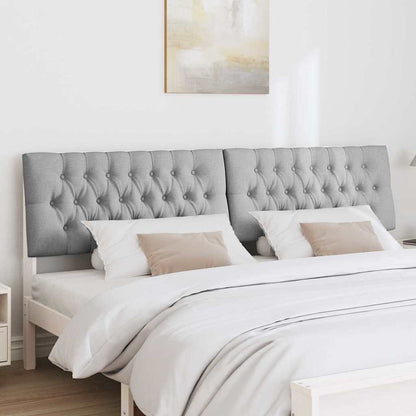 Testiera imbottita Grigio chiaro 200 cm Pino massello