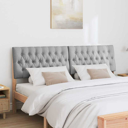 Testiera imbottita Grigio chiaro 180 cm Pino massello