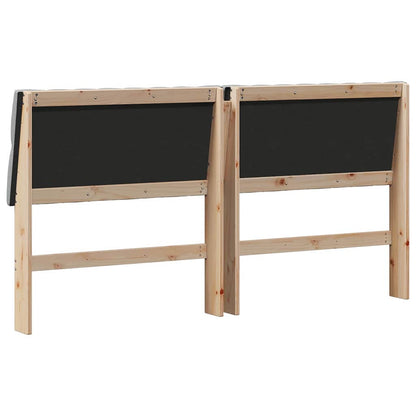 Testiera imbottita Grigio chiaro 180 cm Pino massello