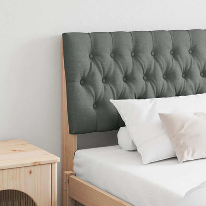 Testiera imbottita Grigio scuro 180 cm Pino massello