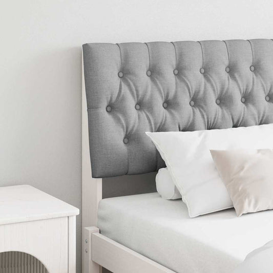 Testiera imbottita Grigio chiaro 180 cm Pino massello