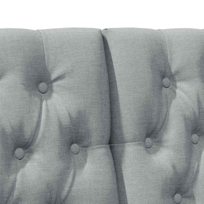 Testiera imbottita Grigio chiaro 150 cm Pino massello