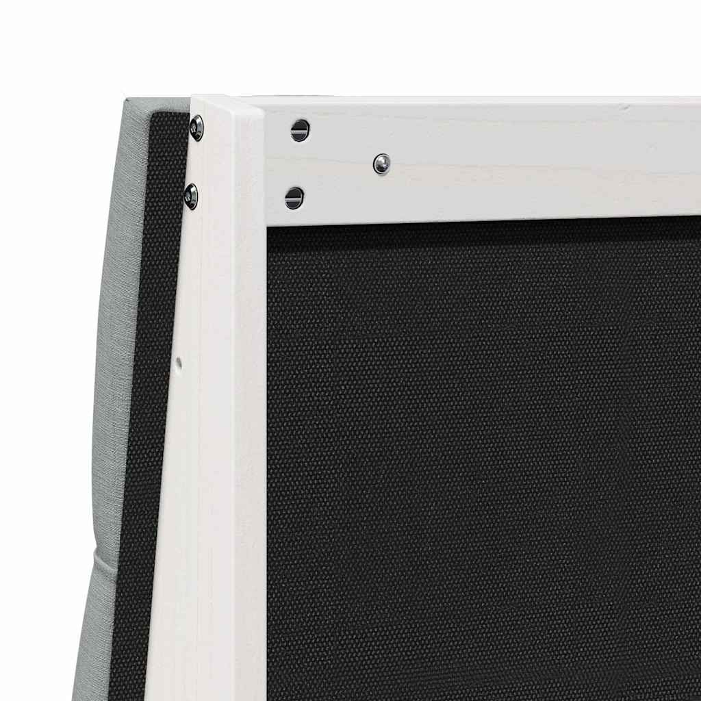 Testiera imbottita Grigio chiaro 150 cm Pino massello