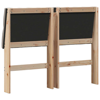 Testiera imbottita Talpa 120 cm Pino massello