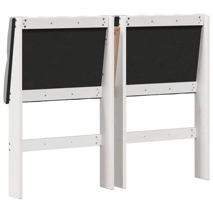 Testiera imbottita Grigio chiaro 120 cm Pino massello