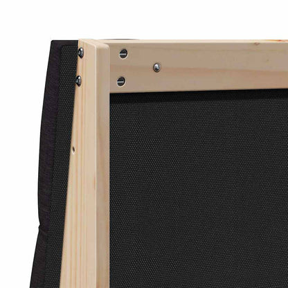 Testiera imbottita Nero 100 cm Pino massello