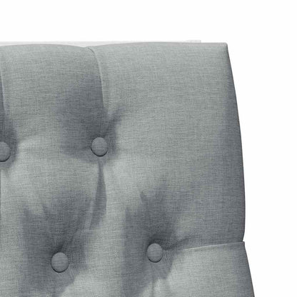 Testiera imbottita Grigio chiaro 100 cm Pino massello