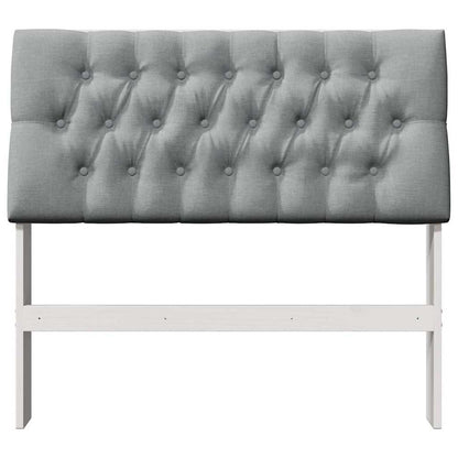 Testiera imbottita Grigio chiaro 100 cm Pino massello