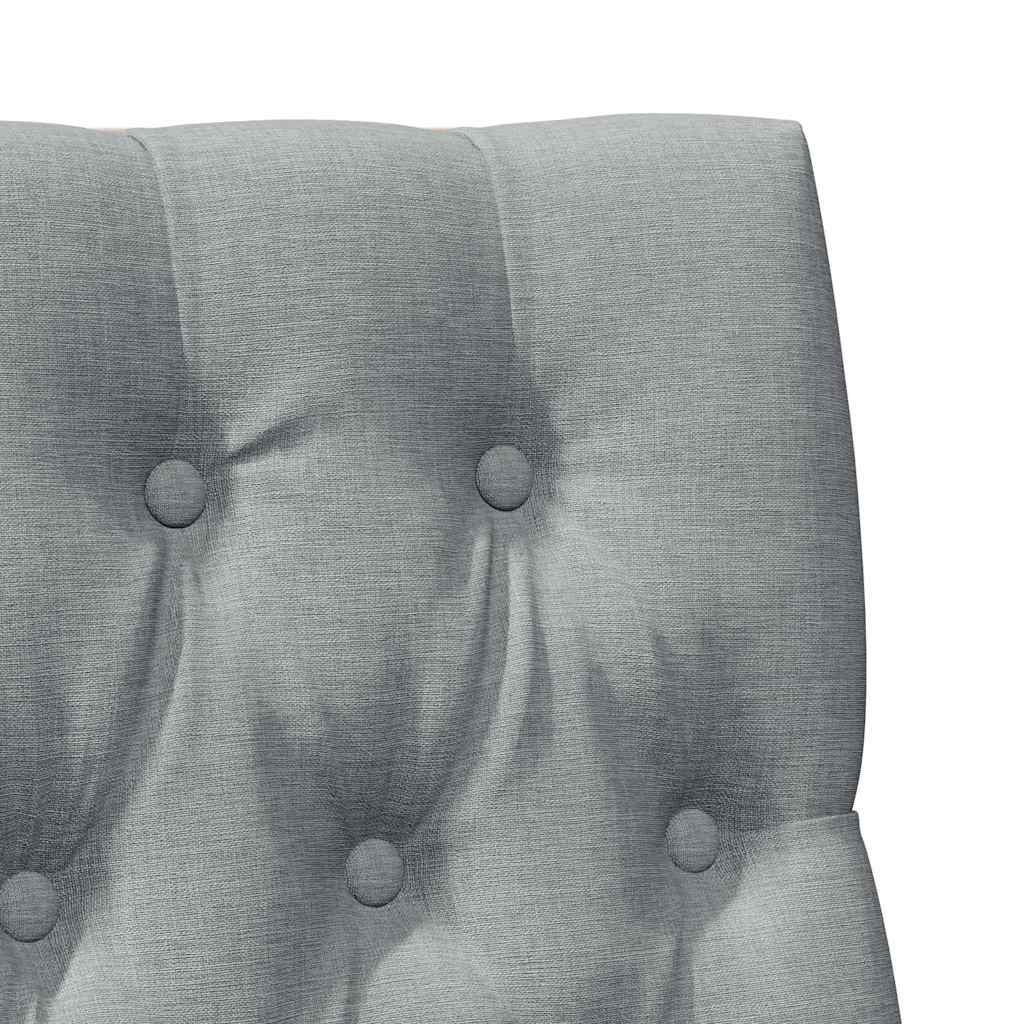 Testiera imbottita Grigio chiaro 90 cm Pino massello