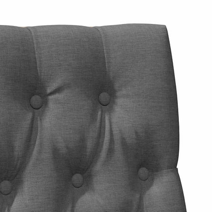 Testiera imbottita Grigio scuro 90 cm Pino massello