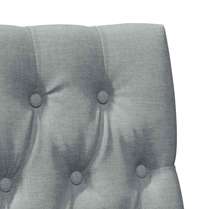 Testiera imbottita Grigio chiaro 90 cm Pino massello