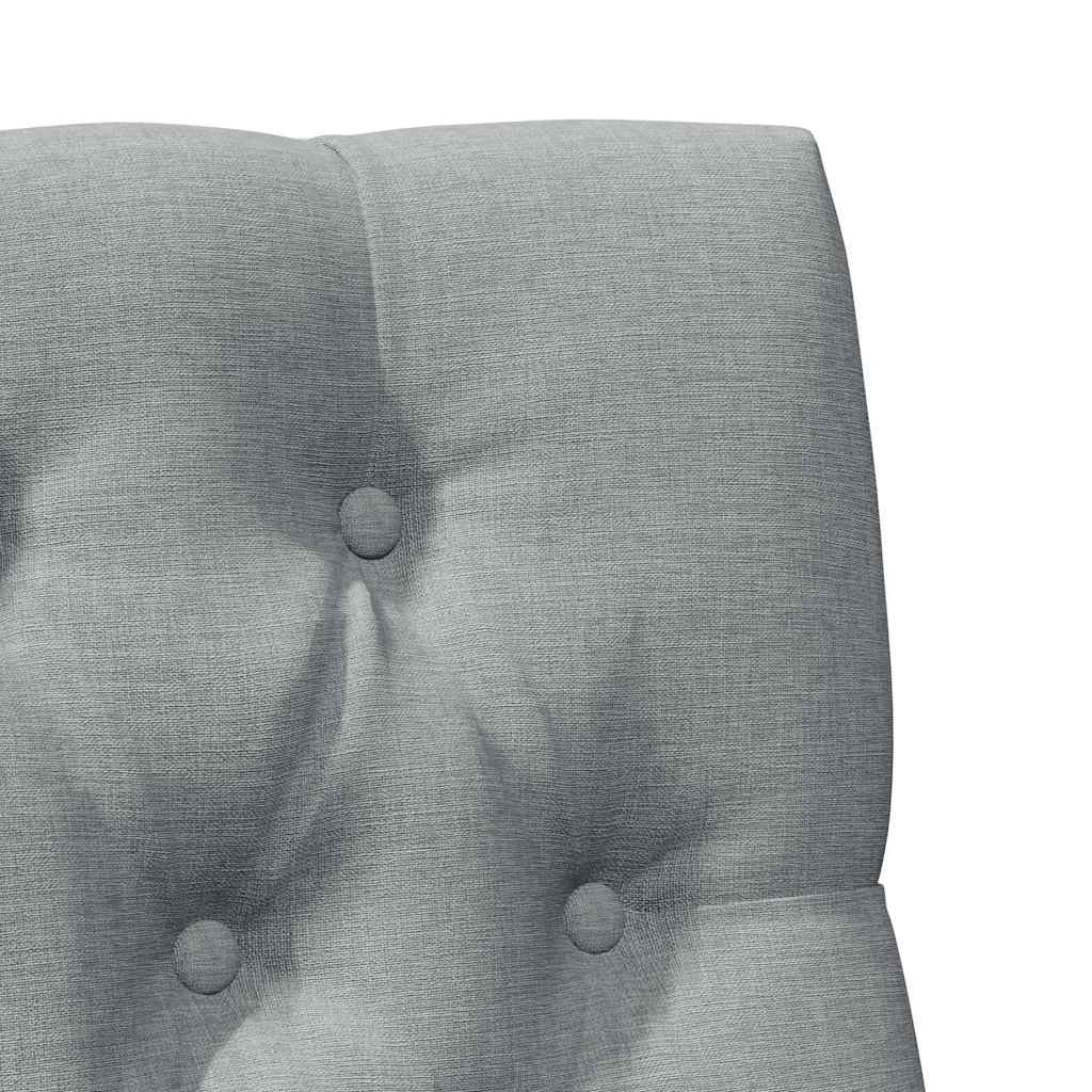 Testiera imbottita Grigio chiaro 80 cm Pino massello