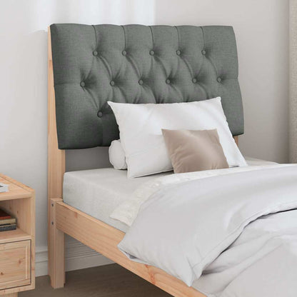 Testiera imbottita Grigio scuro 80 cm Pino massello