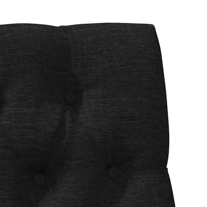 Testiera imbottita Nero 80 cm Pino massello