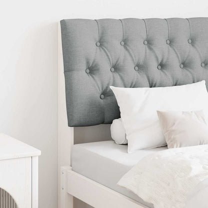 Testiera imbottita Grigio chiaro 80 cm Pino massello