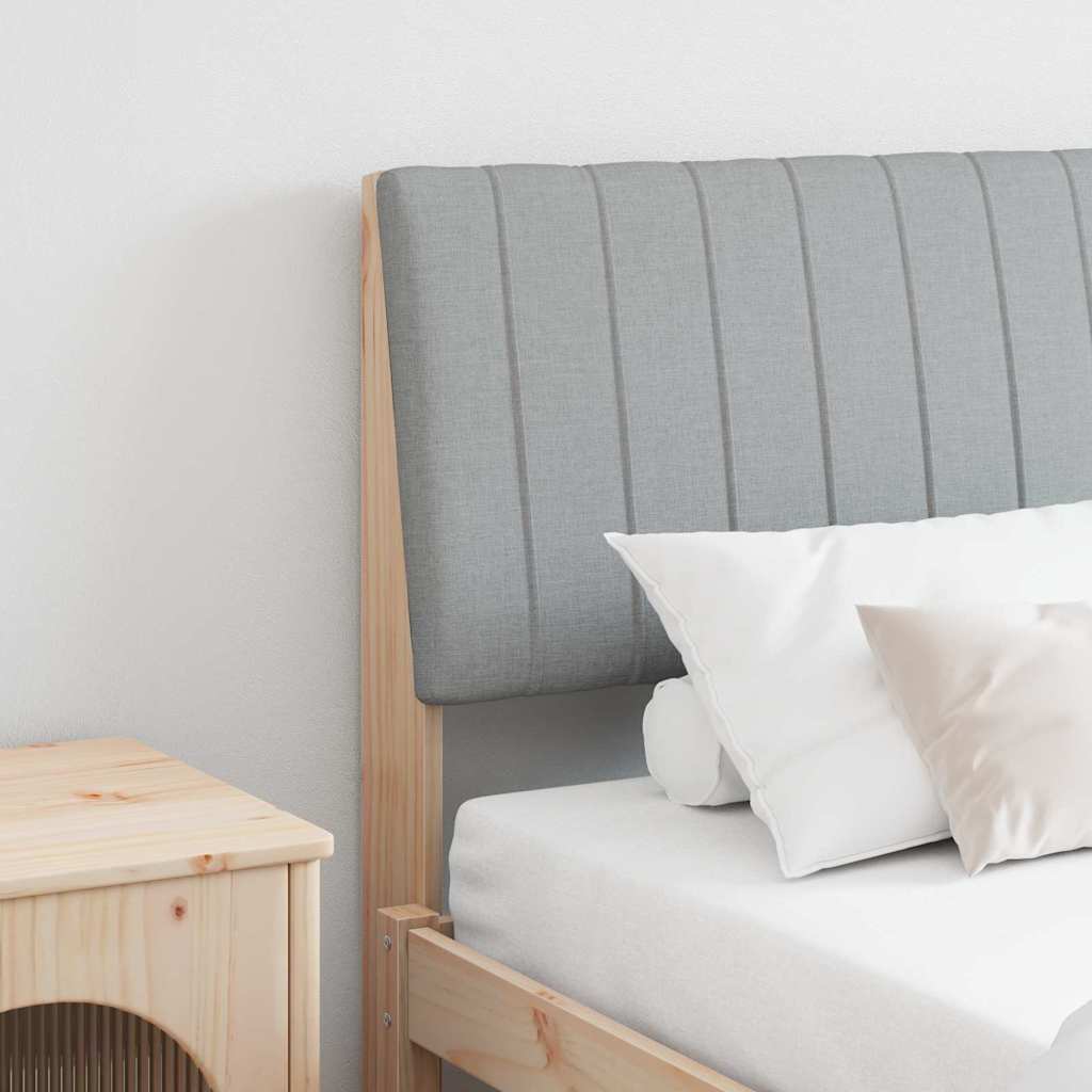 Testiera imbottita Grigio chiaro 200 cm Pino massello