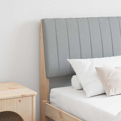 Testiera imbottita Grigio chiaro 200 cm Pino massello
