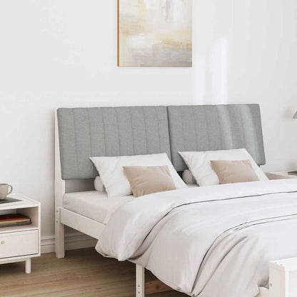 Testiera imbottita Grigio chiaro 160 cm Pino massello