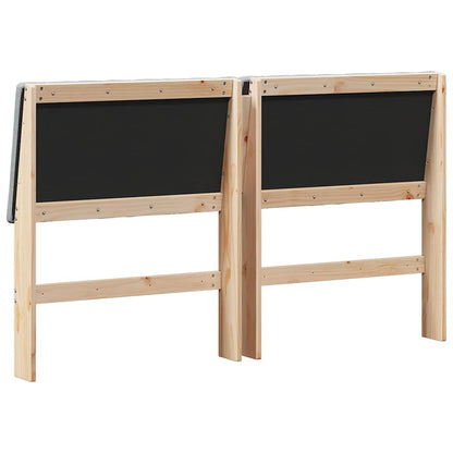 Testiera imbottita Grigio chiaro 150 cm Pino massello