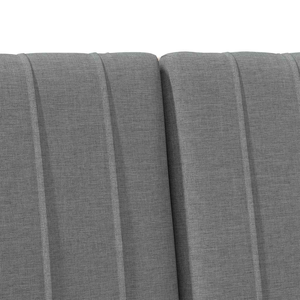 Testiera imbottita Grigio scuro 150 cm Pino massello