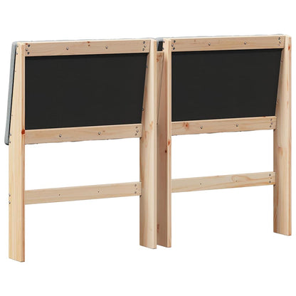 Testiera imbottita Grigio chiaro 140 cm Pino massello