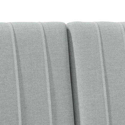 Testiera imbottita Grigio chiaro 140 cm Pino massello