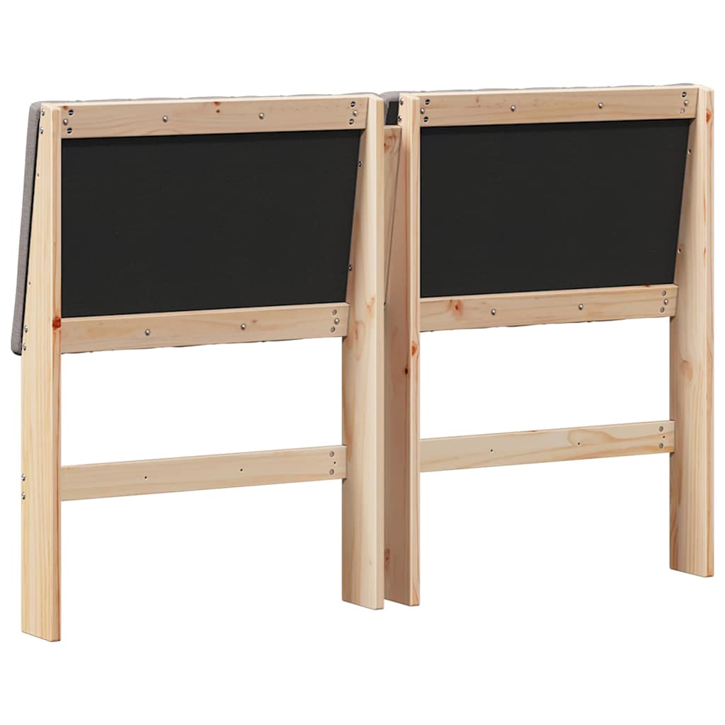 Testiera imbottita Talpa 135 cm Pino massello