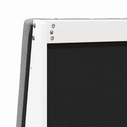 Testiera imbottita Grigio chiaro 135 cm Pino massello