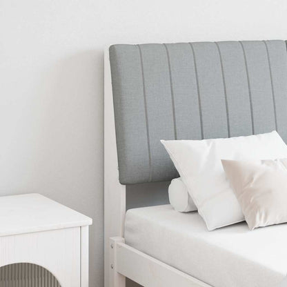 Testiera imbottita Grigio chiaro 135 cm Pino massello