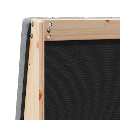 Testiera imbottita Grigio chiaro 120 cm Pino massello