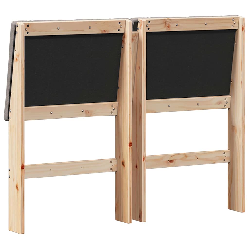 Testiera imbottita Talpa 120 cm Pino massello