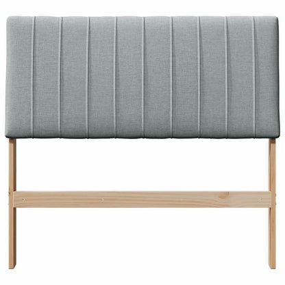 Testiera imbottita Grigio chiaro 100 cm Pino massello