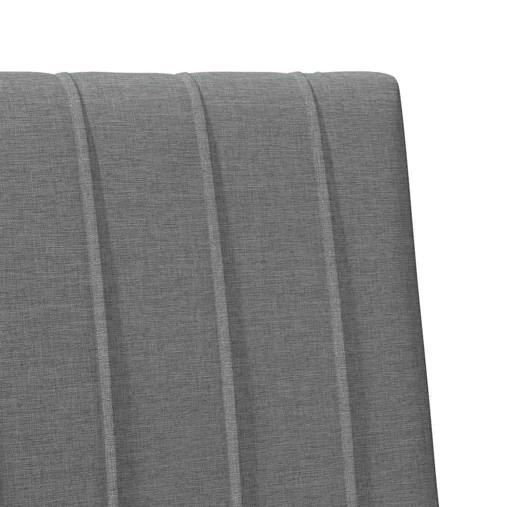 Testiera imbottita Grigio scuro 100 cm Pino massello