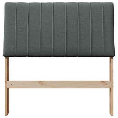 Testiera imbottita Grigio scuro 90 cm Pino massello