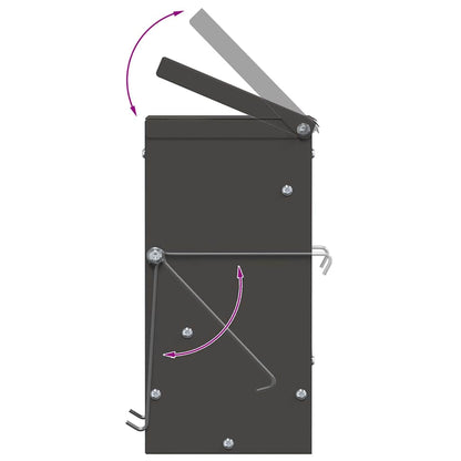 Mangiatore per conigli Nero 12,5 x 12,5 x 25 cm | homemem39