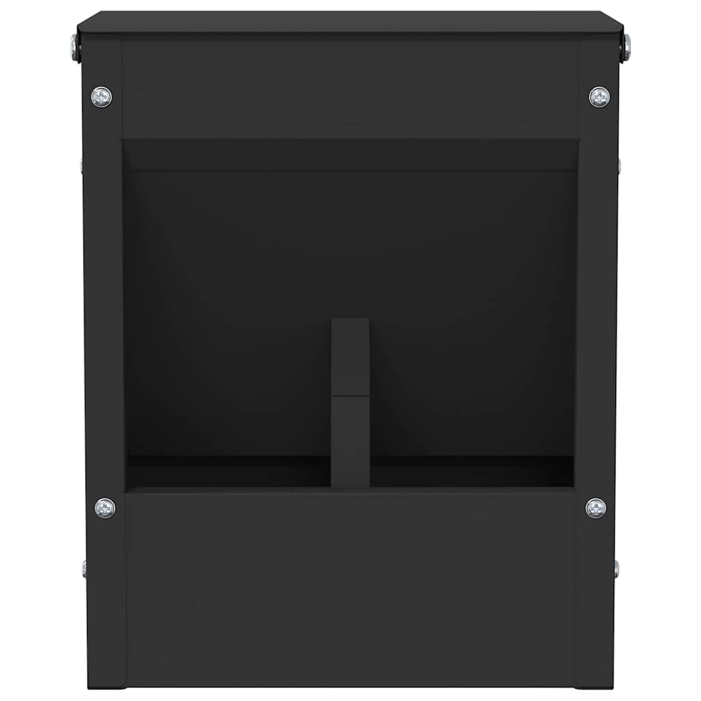 Mangiatore per conigli Nero 20 x 12,5 x 25 cm